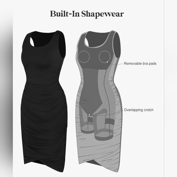 Popilush Shapewear Mini Dress #928 - Picture 5 of 11